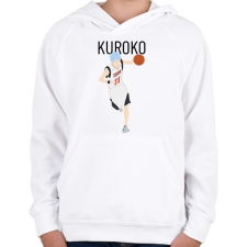 PRINTFASHION Kuroko no Basket - Kuroko - Gyerek kapucnis pulóver - Fehér gyerek pulóver, kardigán