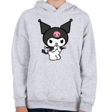 PRINTFASHION kuromi 2 - Gyerek kapucnis pulóver - Sport szürke gyerek pulóver, kardigán