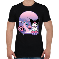PRINTFASHION kuromi cupcake - Férfi póló - Fekete