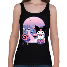 PRINTFASHION kuromi cupcake - Női atléta - Fekete női trikó