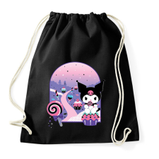 PRINTFASHION kuromi cupcake - Sportzsák, Tornazsák - Fekete tornazsák