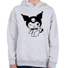 PRINTFASHION kuromi - Gyerek kapucnis pulóver - Sport szürke