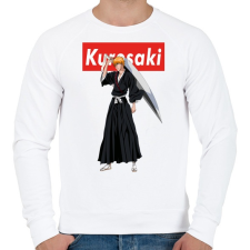 PRINTFASHION Kurosaki - Férfi pulóver - Fehér férfi pulóver, kardigán