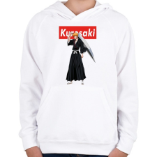 PRINTFASHION Kurosaki - Gyerek kapucnis pulóver - Fehér gyerek pulóver, kardigán