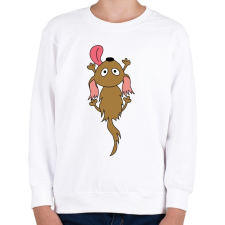 PRINTFASHION Kuty, a legjobb barát - Gyerek pulóver - Fehér gyerek pulóver, kardigán