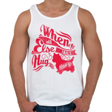 PRINTFASHION Kutya - Férfi atléta - Fehér