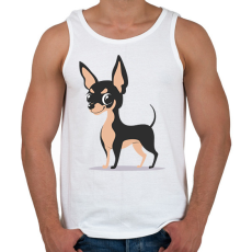 PRINTFASHION Kutya  - Férfi atléta - Fehér
