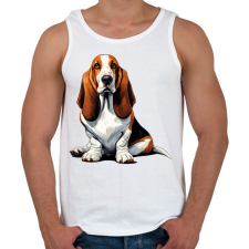 PRINTFASHION Kutya  - Férfi atléta - Fehér atléta, trikó