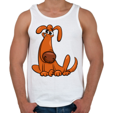 PRINTFASHION kutya - Férfi atléta - Fehér