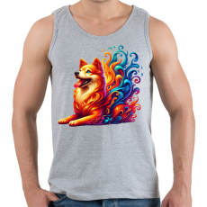 PRINTFASHION Kutya - Férfi atléta - Sport szürke