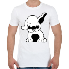 PRINTFASHION Kutya - Férfi póló - Fehér férfi póló