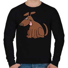 PRINTFASHION kutya - Férfi pulóver - Fekete férfi pulóver, kardigán