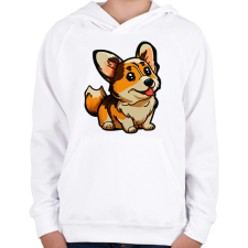 PRINTFASHION Kutya  - Gyerek kapucnis pulóver - Fehér gyerek pulóver, kardigán