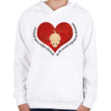 PRINTFASHION Kutya - Gyerek kapucnis pulóver - Fehér gyerek pulóver, kardigán