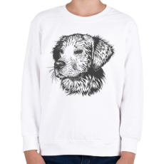 PRINTFASHION Kutya  - Gyerek pulóver - Fehér