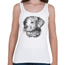 PRINTFASHION Kutya  - Női atléta - Fehér női trikó