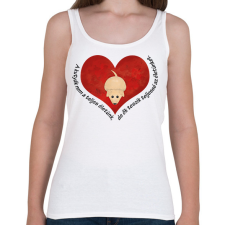 PRINTFASHION Kutya - Női atléta - Fehér női trikó