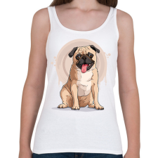 PRINTFASHION kutya - Női atléta - Fehér női trikó