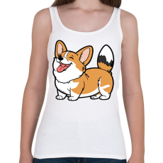 PRINTFASHION Kutya  - Női atléta - Fehér