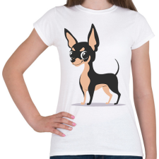 PRINTFASHION Kutya  - Női póló - Fehér női póló