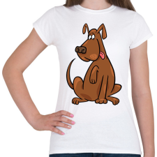 PRINTFASHION kutya - Női póló - Fehér női póló