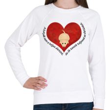 PRINTFASHION Kutya - Női pulóver - Fehér női pulóver, kardigán