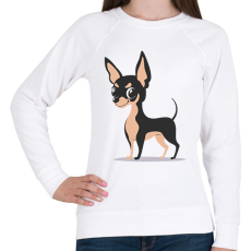 PRINTFASHION Kutya  - Női pulóver - Fehér