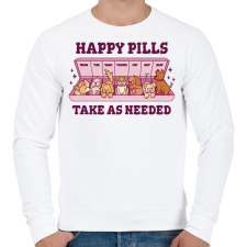 PRINTFASHION Kutya pirulák - Férfi pulóver - Fehér férfi pulóver, kardigán