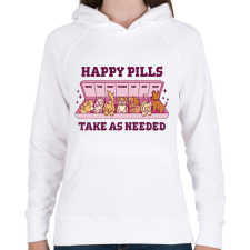 PRINTFASHION Kutya pirulák - Női kapucnis pulóver - Fehér női pulóver, kardigán