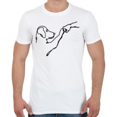 PRINTFASHION kutyabarát fehér - Férfi póló - Fehér