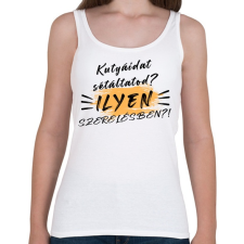 PRINTFASHION Kutyáidat sétáltatod? - Női atléta - Fehér női trikó