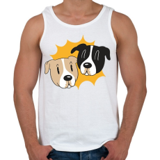 PRINTFASHION Kutyák - Férfi atléta - Fehér