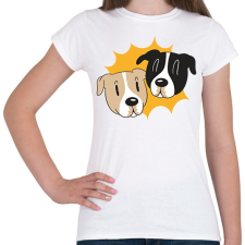 PRINTFASHION Kutyák - Női póló - Fehér női póló
