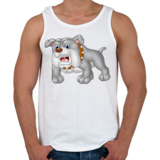 PRINTFASHION Kutyás póló - Férfi atléta - Fehér atléta, trikó