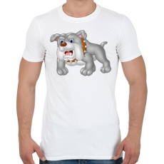 PRINTFASHION Kutyás póló - Férfi póló - Fehér