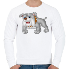 PRINTFASHION Kutyás póló - Férfi pulóver - Fehér