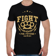 PRINTFASHION Küzdelem - Férfi póló - Fekete férfi póló