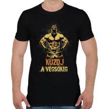 PRINTFASHION Küzdj a végsőkig - Férfi póló - Fekete férfi póló