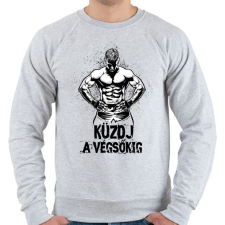 PRINTFASHION Küzdj a végsőkig - Férfi pulóver - Sport szürke férfi pulóver, kardigán