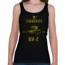 PRINTFASHION KV2 - Női atléta - Fekete női trikó