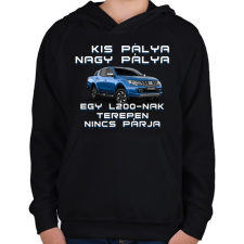 PRINTFASHION L200-nak nincs párja! - Gyerek kapucnis pulóver - Fekete gyerek pulóver, kardigán