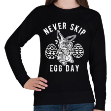 PRINTFASHION (L)egg day - Női pulóver - Fekete női pulóver, kardigán