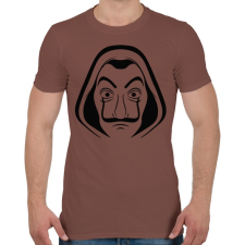 PRINTFASHION La casa de papel - A nagy pénzrablás - Férfi póló - Mogyoróbarna férfi póló