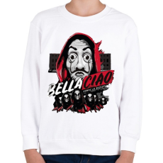 PRINTFASHION La casa de papel art - Gyerek pulóver - Fehér