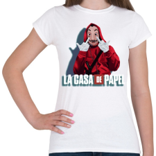 PRINTFASHION La casa de papel art  - Női póló - Fehér női póló