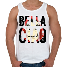 PRINTFASHION LA CASA DE PAPEL - Férfi atléta - Fehér