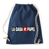 PRINTFASHION La casa de papel logo - Sportzsák, Tornazsák - Sötétkék