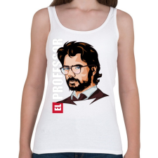 PRINTFASHION La casa de papel N6 - Női atléta - Fehér női trikó