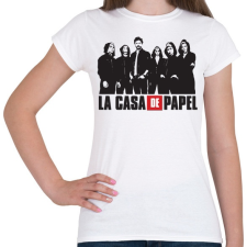 PRINTFASHION La casa de papel - nagy pénzrablás art - Női póló - Fehér női póló