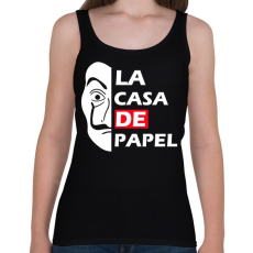 PRINTFASHION La casa de papel  - Női atléta - Fekete